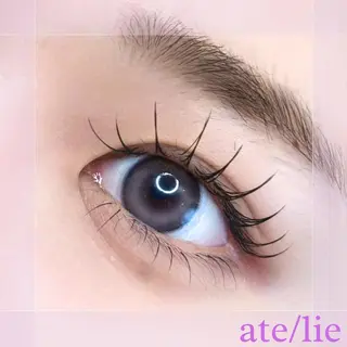 マツエク・マツパ ate/lie アテリアのマツエク・マツパデザイン