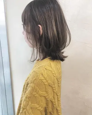 ミディアム 鎌倉 彩のヘアスタイル