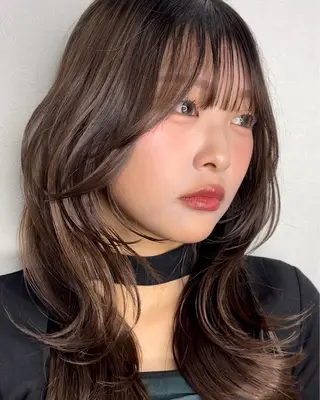 セミロング 剣持友希/ifh iizuka/高崎のヘアスタイル