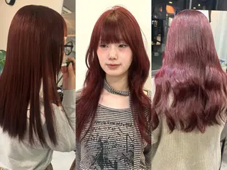 ロング カラー 韓国ヘア/ボブ/レ イヤー/ EMIRIのヘアスタイル