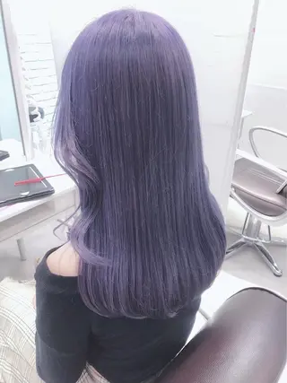 ロング カラー パーマ ヘアアレンジ メンズ キッズ ネイル マツエク・マツパ アイブロウ ハイトーン/ピンク 💗モモ໒꒱のヘアスタイル