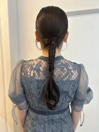 ヘアアレンジ レイヤーカット/ 透明感カラーmikuのヘアスタイル