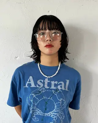 ショート レイヤーカット/カラ ー/U24/河野凜のヘアスタイル