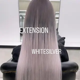 ロング カラー エクステ🩵ブリーチ 韓国ヘア🩵KAEのヘアスタイル