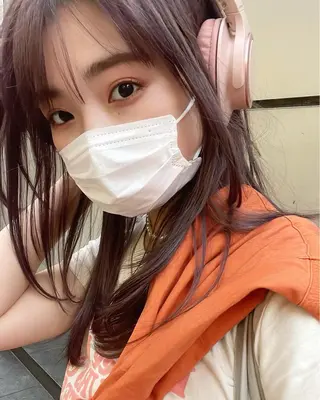 ロング カラー ヘアアレンジ 【柔らか透明感✨/ 似合せ前髪】大石葉月のヘアスタイル