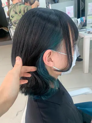 カラー ✂︎✂︎レディースの メンズカット屋さんのヘアスタイル