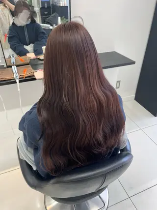 ロング カラー ブリーチなしWカラー /アレンジ/ユウミのヘアスタイル