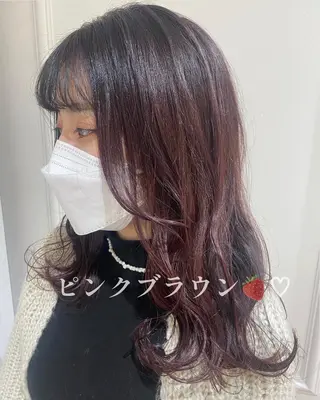 ロング カラー ベージュ/インナー カラー🤍Rieのヘアスタイル