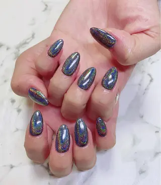 ロング カラー ネイル Q Free nailsのネイルデザイン