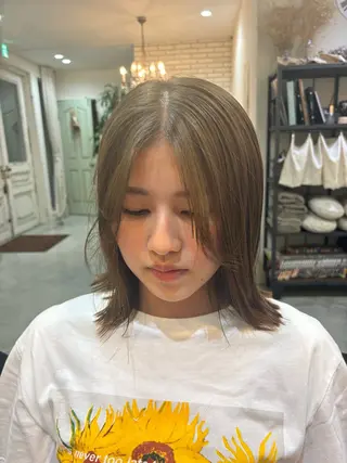 ミディアム カラー 愛されヘア🎀 hinanoのヘアスタイル