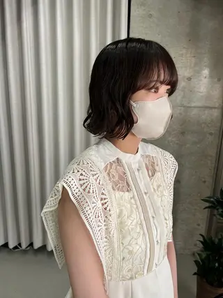 パーマ ボブパーマコテ巻き風 パーマNo1深江秀平のヘアスタイル