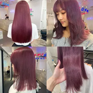 セミロング カラー 光透け髪🫧 moekaのヘアスタイル