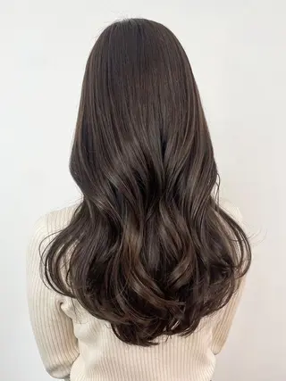 セミロング カラー パーマ 森山 陽菜のヘアスタイル