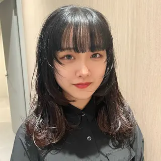 セミロング 🐺立川のウルフ屋 さん🐺おかみ🐺のヘアスタイル