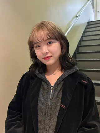 セミロング カラー ☕️結【suii.】 ボブ/ヘアセット☕️のヘアスタイル