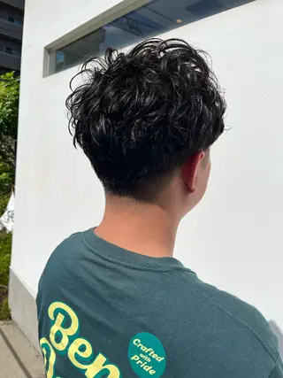 ショート パーマ メンズ 松岡 アユミ  berryのマツエク・マツパデザイン