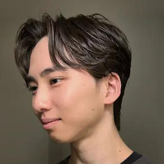 パーマ メンズ GO TODAY シェアサロン原宿 Verno所属・センターパート特化/ メンズカット/ヒロキのヘアスタイル