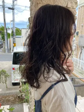 セミロング パーマ fille所属・金子 歩実のヘアスタイル