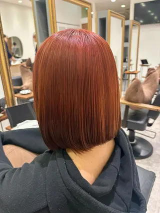 カラー 🍎ピンク、レッド系 暖色カラー🍎あやかのヘアスタイル