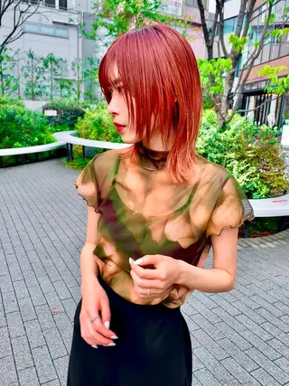 ミディアム 【ロングウルフカット 姫カット】伊藤裕哉のヘアスタイル