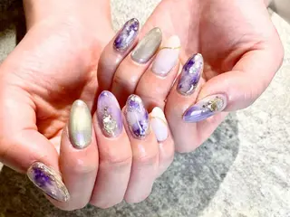 ネイル 【やり放題専門店】 スカルプ＆長さ出しのネイルデザイン