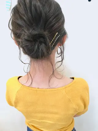 ヘアアレンジ ショート、ボブ シマダマサトのヘアスタイル