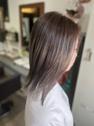 ミディアム カラー olino【西田辺】 KAORIのヘアスタイル