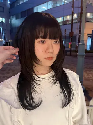 セミロング 尾崎隼大 レイヤー/韓国ヘアのヘアスタイル