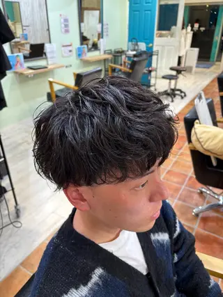 パーマ メンズ Aono'Ba/LOVERS所属・三嶋 陽友のヘアスタイル