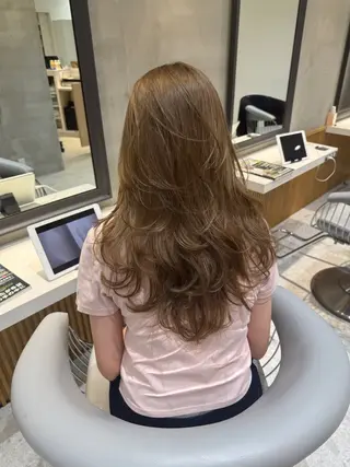 ロング はるか/ヘアアレンジ ブリーチなしカラー♡のヘアスタイル