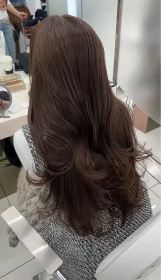 ロング カラー 透明感カラー🫧銀座 sana໒꒱· ﾟのヘアスタイル