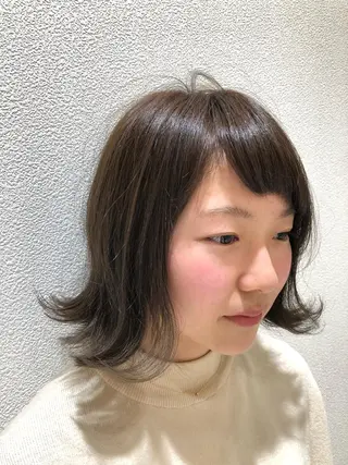 ミディアム 福元 保雄のヘアスタイル