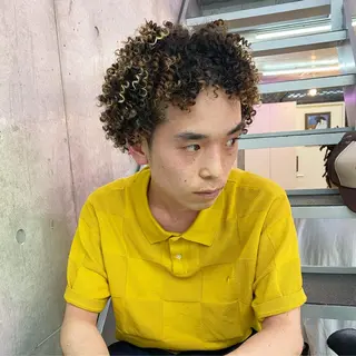 ショート カラー パーマ ヘアアレンジ メンズ キッズ ネイル マツエク・マツパ アイブロウ 中元 淳のヘアスタイル