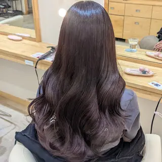 カラー ロング 彩桜/艶カラー/小顔 に見せるカット✂のヘアスタイル