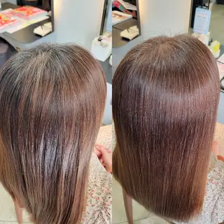 セミロング stoke TOKYO所属・野村 果音(カノン)のヘアスタイル