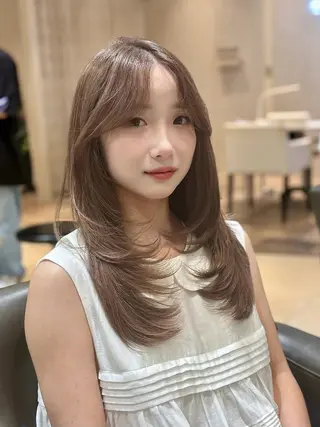 ミディアム Maison髪質改善 レイヤー/三宮のヘアスタイル