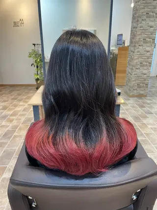 ロング カラー Ammi hair所属・YUI/ ブリーチカラー🌷のヘアスタイル