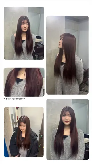 ロング カラー ✩*Ayane*✩ うる艶カラー🫐のヘアスタイル