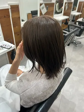 セミロング カラー レイヤーボブ/ 艶カラー/サナ🌼のヘアスタイル