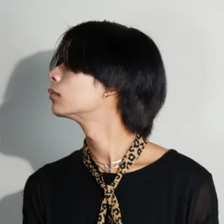 ミディアム カラー パーマ メンズ シースルーマッシュ/ メンズ/KYOHEIのヘアスタイル