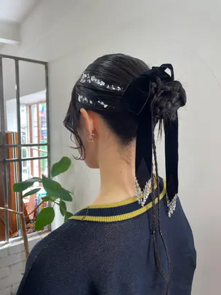 ロング ヘアアレンジ mopa所属・mopa_kaede 暖色カラー/ロングのヘアスタイル