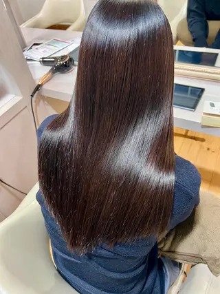 ロング 佐藤 翔空【艶 カラー/縮毛矯正】のヘアスタイル