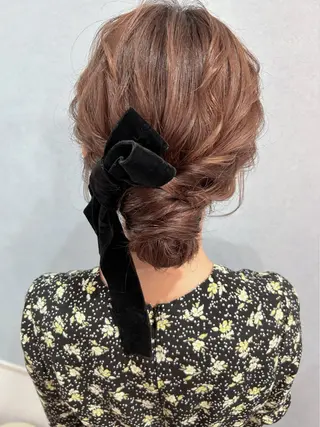 ロング ヘアアレンジ セットサロン      ラフテル所属・大阪/ヘアアレンジ /似合わせset💐のヘアスタイル