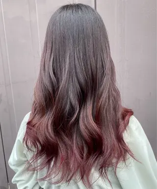 ロング カラー bluem所属・山西 真琴のヘアスタイル