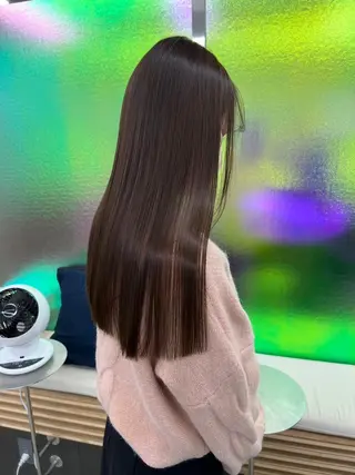 セミロング カラー パーマ ヘアアレンジ 【ヘアケア特化型】 newi天王寺のヘアスタイル