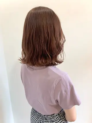 ミディアム カラー 山本 純大のヘアスタイル