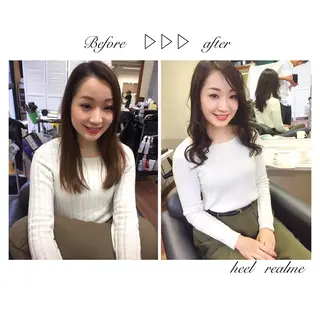 ロング カラー パーマ 成松 勇治のヘアスタイル