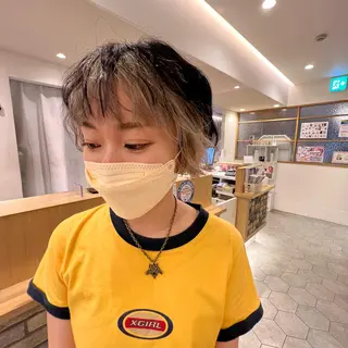 ショート カラー 艶髪／シールエクステ 🌻ノゾミ🌻のヘアスタイル