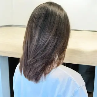 ミディアム ヘアアレンジ 韓国ヘア/レイヤー 顔周りカット/ユキナのヘアスタイル