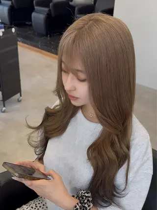 ロング カラー エクステ/透明感 韓国ヘア/KENTAのヘアスタイル